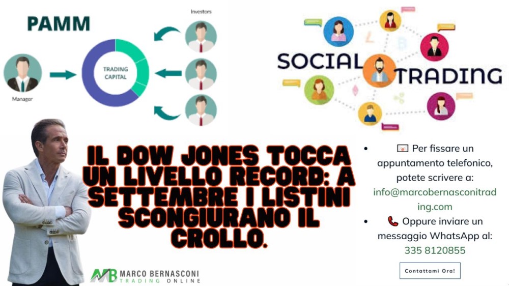Il Dow Jones tocca un livello record a settembre i listini scongiurano il crollo.