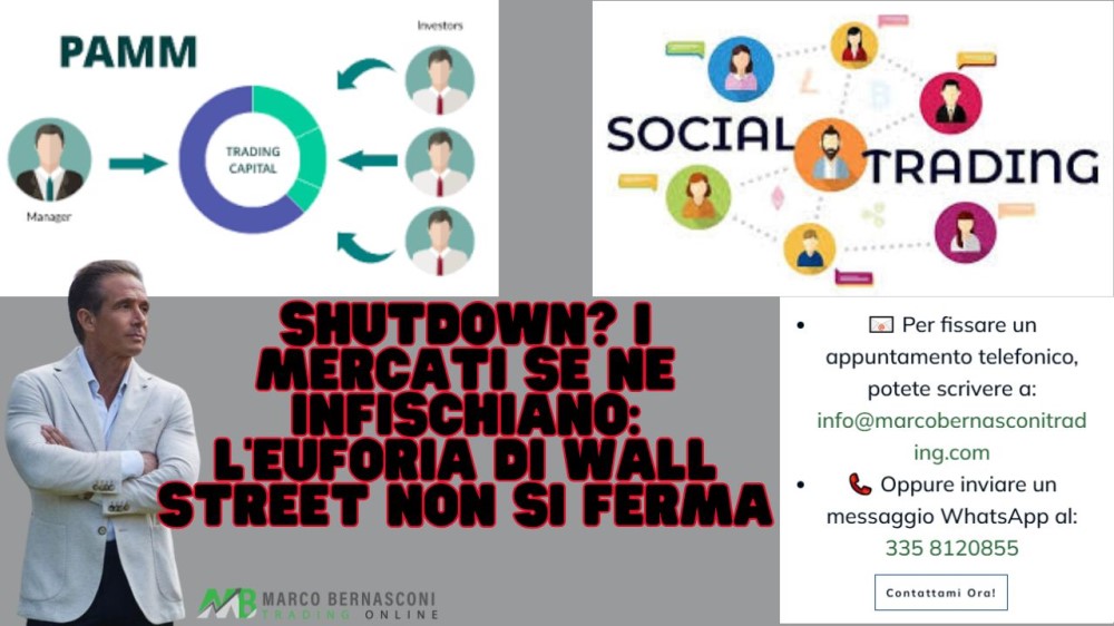 Shutdown I mercati se ne infischiano l’euforia di Wall Street non si ferma