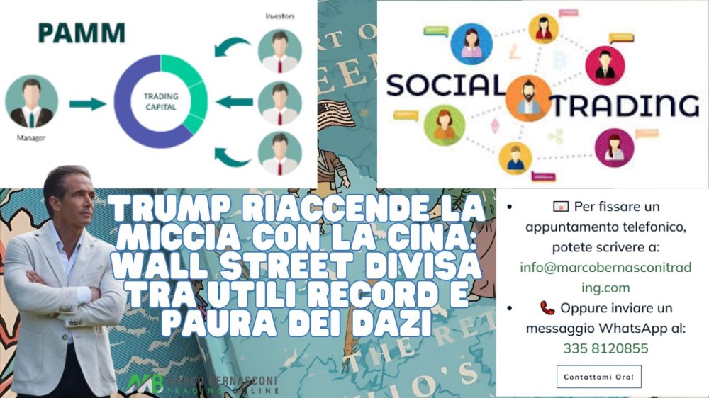 Trump riaccende la miccia con la Cina Wall Street divisa tra utili record e paura dei dazi.