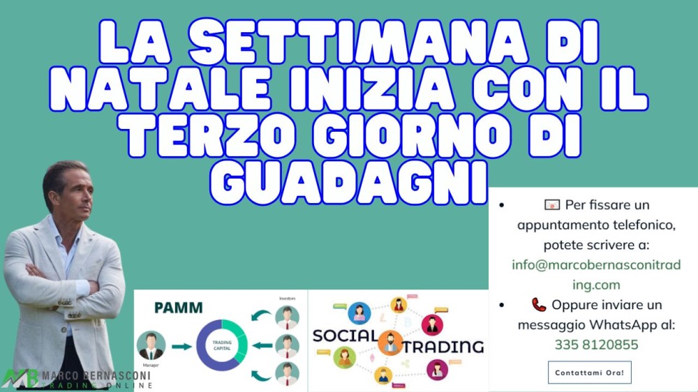 La settimana di Natale inizia con il terzo giorno di guadagni