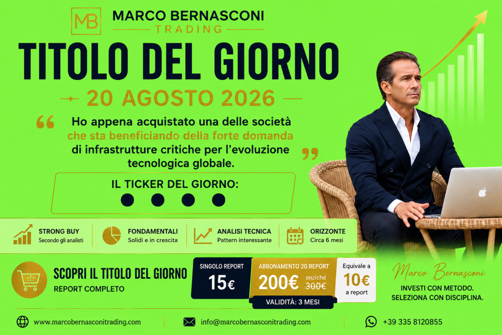 Promozione Trading al Neon Verde