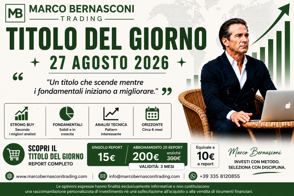 Un titolo che scende mentre i fondamentli iniziano a migliorare