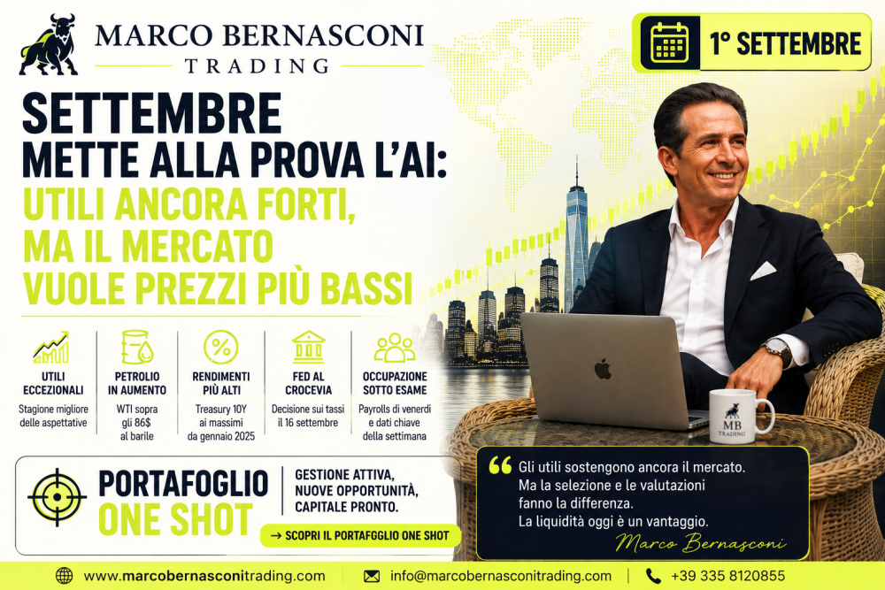 Settembre mette alla prova l’AI: utili ancora forti, ma il mercato vuole prezzi più bassi
