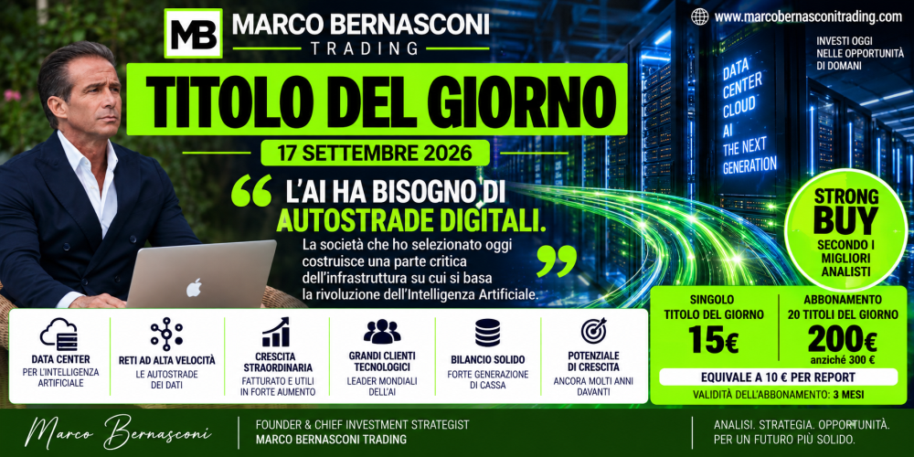 TITOLO DEL GIORNO 17 SETTEMBRE: L'AI ha bisogno di autostrade digitali