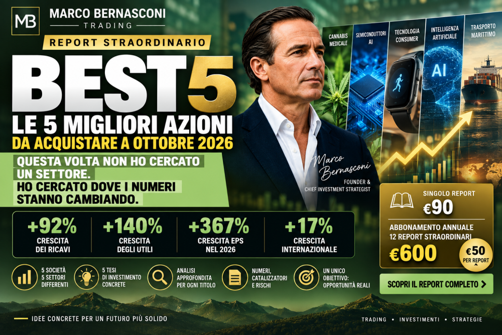 BEST 5 - Le 5 migliori azioni da acquistare a ottobre 2026